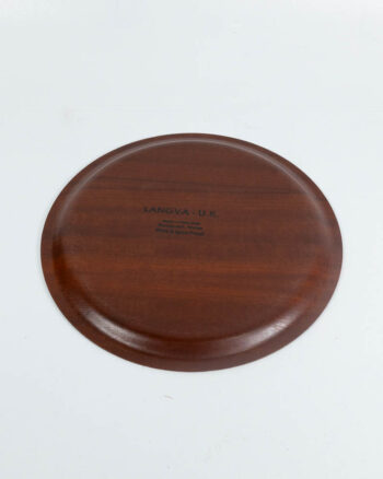 Langva England Brown Wooden Tray with Raised Edge