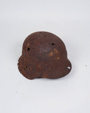 WWII German Steel Military Helmet with Leather Liner