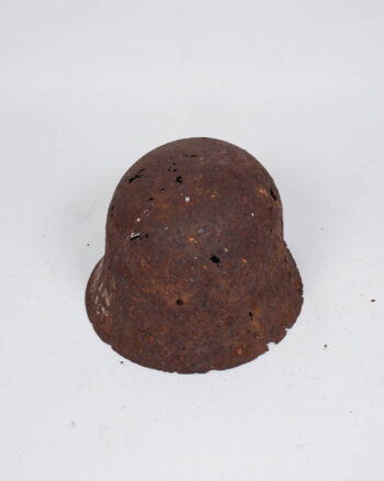 WWII German Steel Military Helmet with Leather Liner