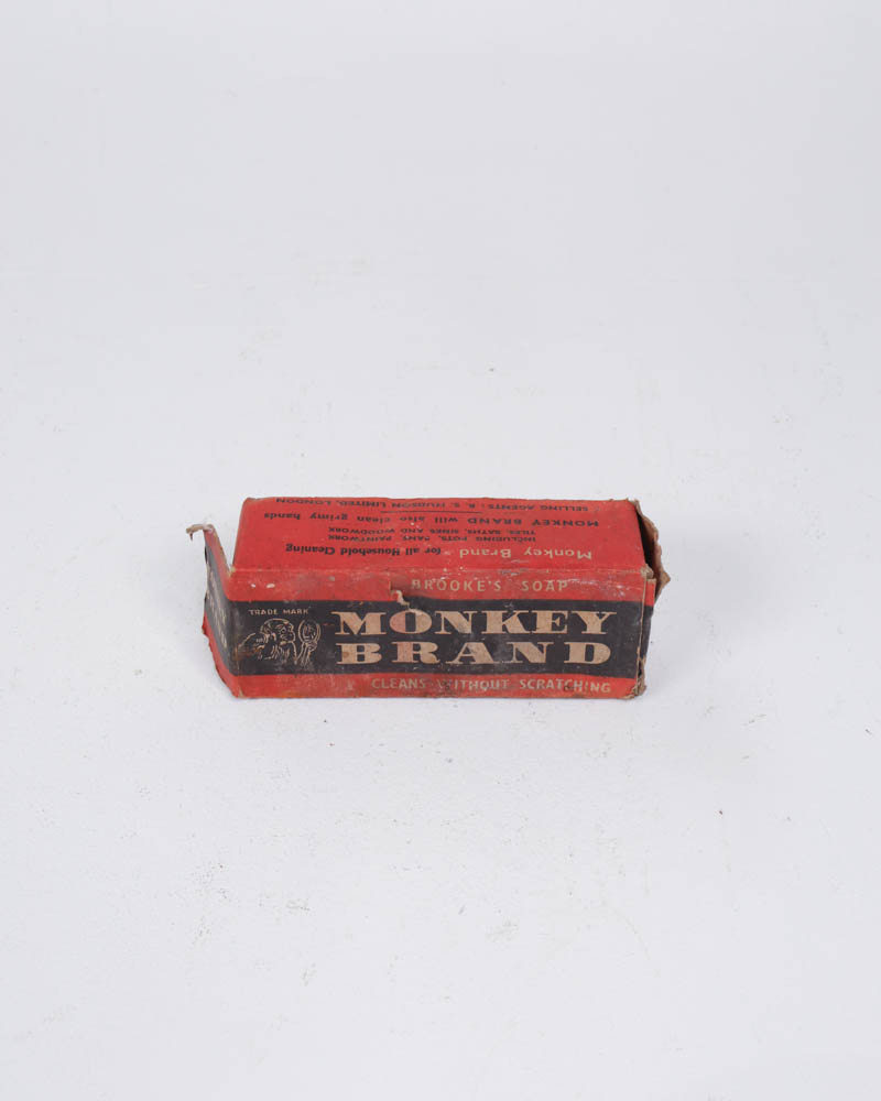Vintage Brooke’s Monkey Brand Soap Box with Directions