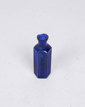 Vintage Miniature Glass Bottle with Small Neck