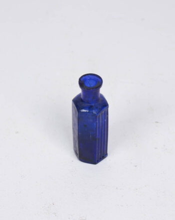 Vintage Miniature Glass Bottle with Small Neck