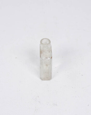 Vintage DeWitt’s Witch Hazel Glass Bottle with Embossed Text (7cm)