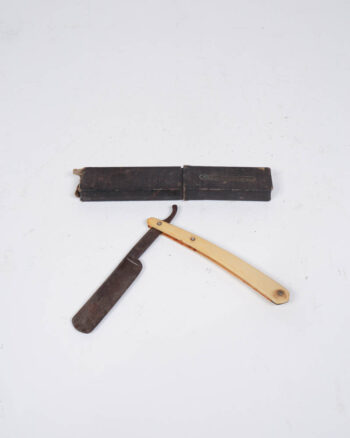 Antique Straight Razor with Box