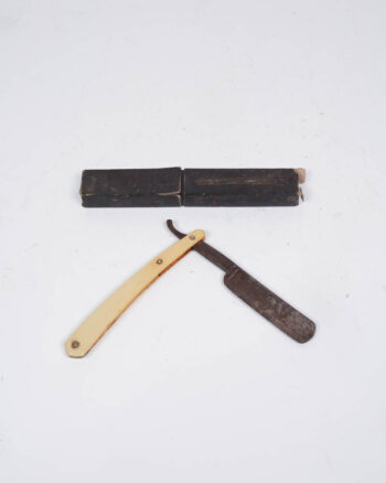 Antique Straight Razor with Box