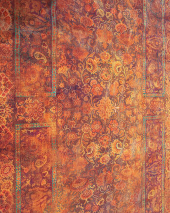 Full Pile Iranian Floral Designer Rug with Bordered Design – 3-17CH