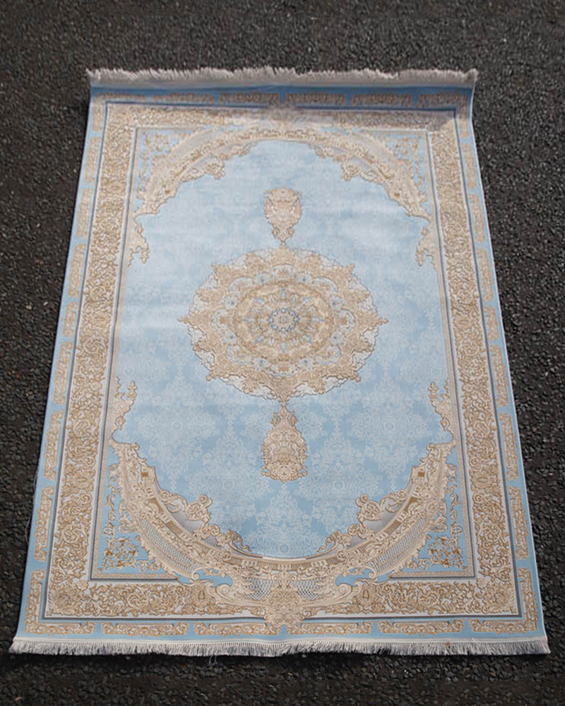 Full Pile Iranian Floral Rug with Ornate Border – 2-17CH