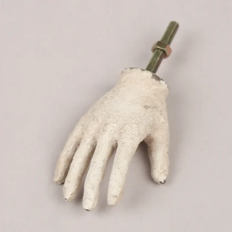 Antique-Style White Hand Drawer Knob – Decorative Handle