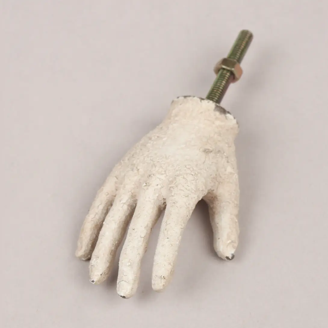 Antique-Style White Hand Drawer Knob – Decorative Handle