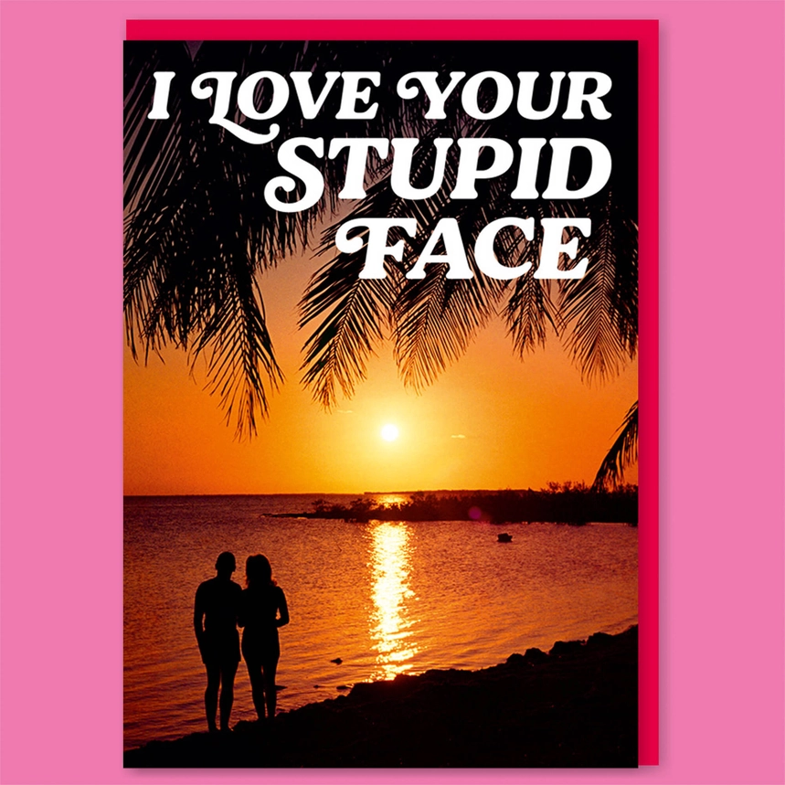 Stupid Face Valentine’s Day Greeting Card