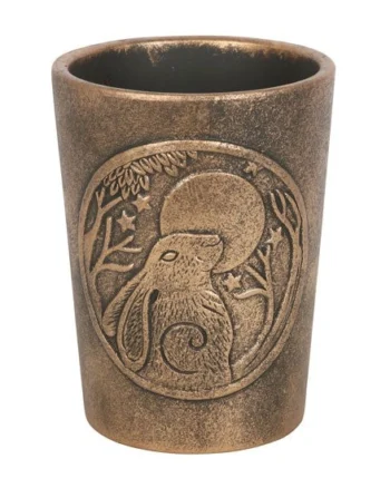 Moon Gazing Hare Bronze Terracotta Planter