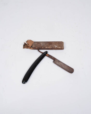 Antique Straight Razor with Box