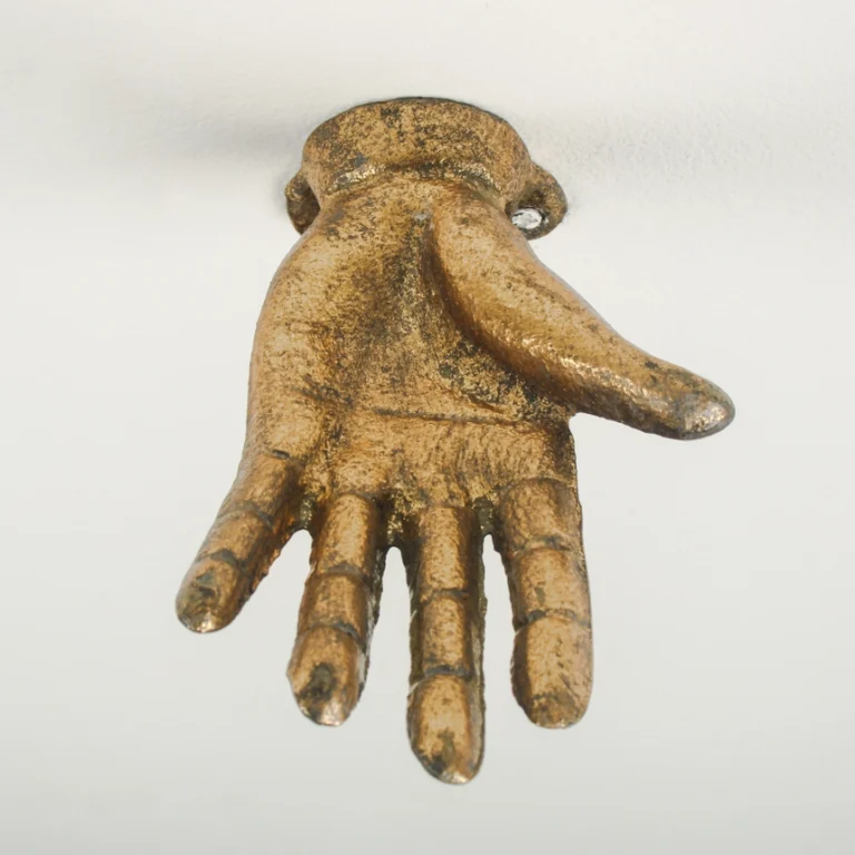 Vintage Brass Hand Wall Hook – Decorative Coat Hanger