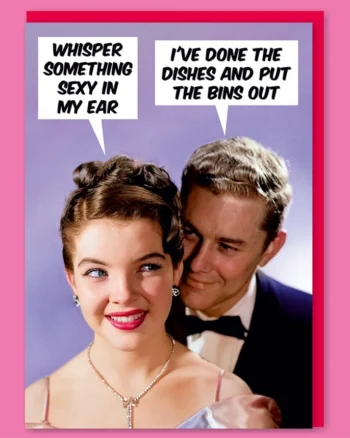 Whisper Something Sexy Valentines Greeting Card