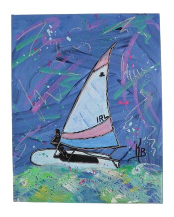 ‘Ambition’ – Kate Broderick Acrylic Boat Painting on Canvas