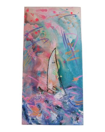 ‘Electric’ – Kate Broderick Modern Seascape Painting on Canvas