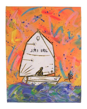 ‘Endure’ – Kate Broderick Boat Acrylic Painting on Canvas