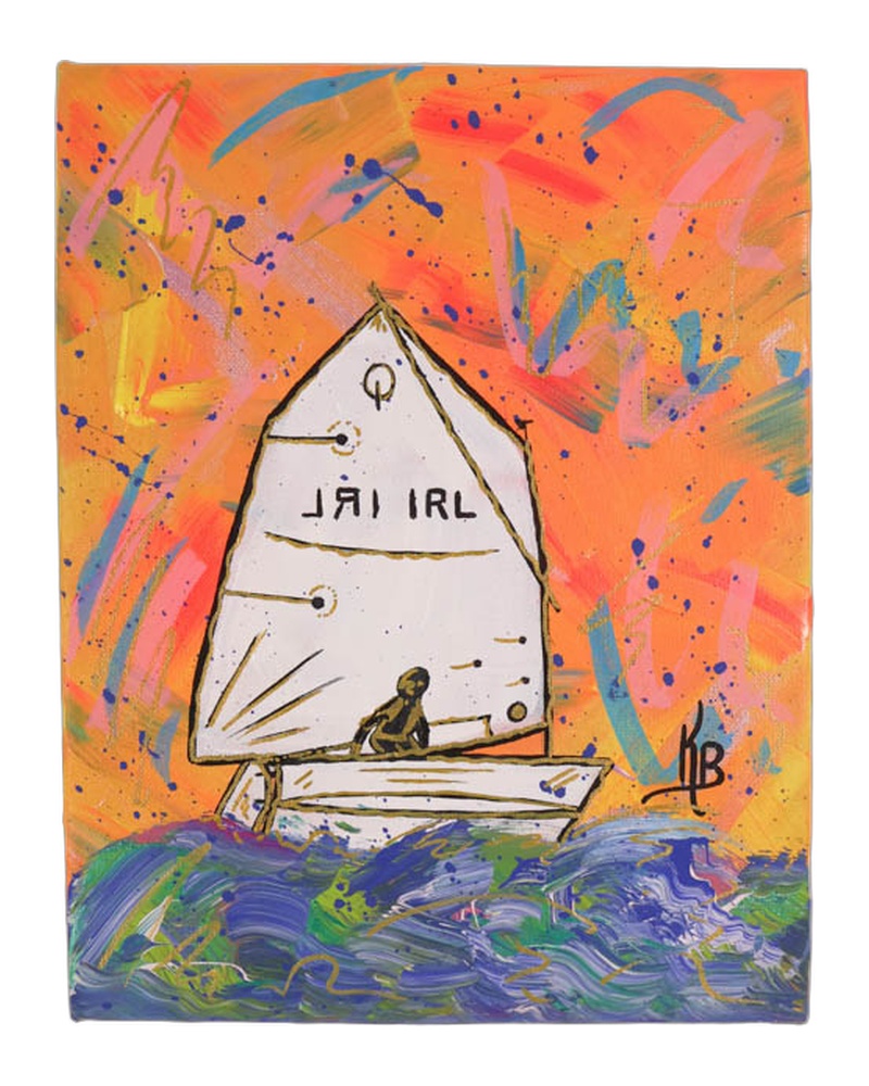 ‘Endure’ – Kate Broderick Boat Acrylic Painting on Canvas