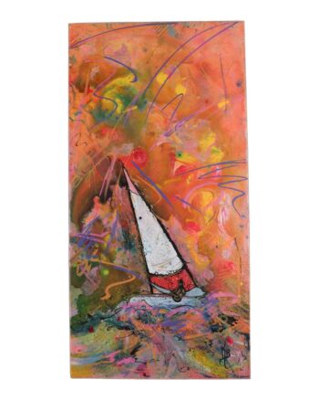 ‘Marigold’ – Kate Broderick Abstract Sailing Painting on Canvas