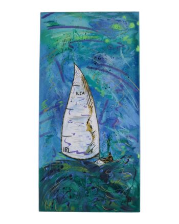 ‘Synergy’ – Kate Broderick Sailing Boat Painting on Canvas with Acrylic