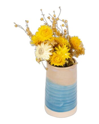 The School House Pottery Ceramic Vase with Blue Glaze