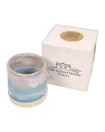 The School House Pottery Flat White Mug with Unique Glaze
