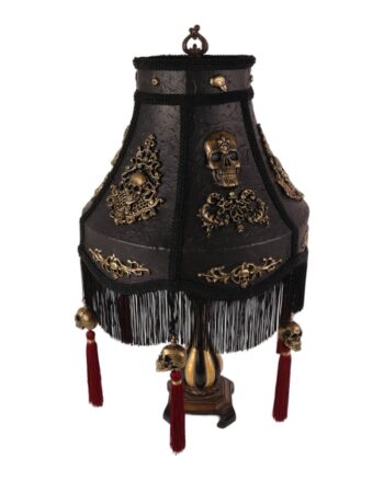 Twilight Shades Skull Lamp Shade with Tassels