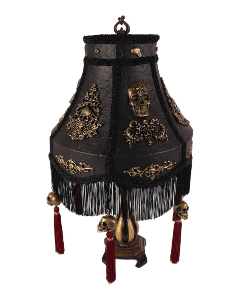 Twilight Shades Skull Lamp Shade with Tassels