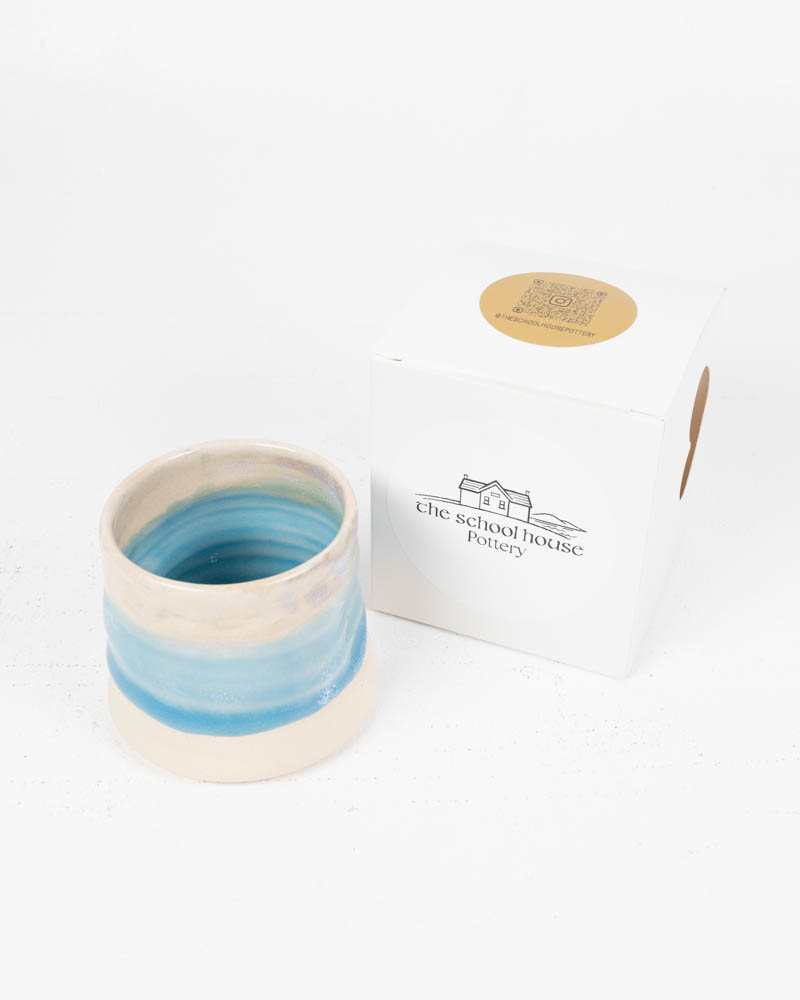 The School House Pottery Ceramic Mug with Blue Glaze