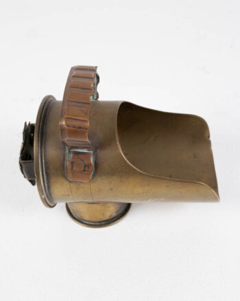Trench art Miniature  Brass Coal Shuttle