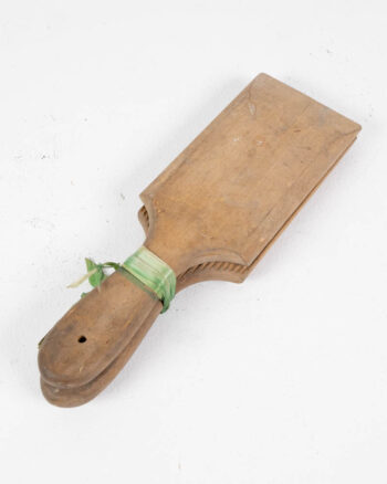 Vintage Wooden Butter Paddles with Green Ties