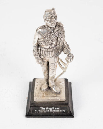 Silver Military Figurine Argyll and Sutherland Highlanders