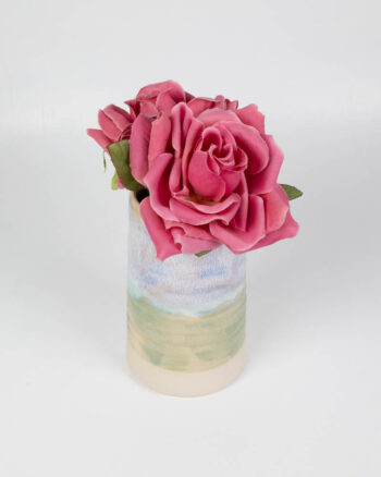 School House Pottery Ceramic Vase with Glazed Finish