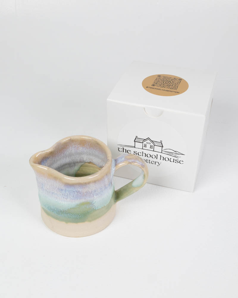 The School House Pottery Handmade Green Ceramic Jug