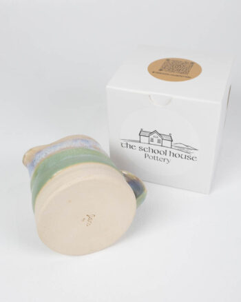 The School House Pottery Small Ceramic Jug with Green Glaze