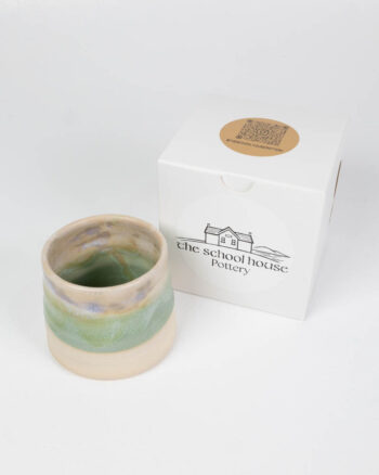 The School House Pottery Ceramic Mug with Green Glazed Finish