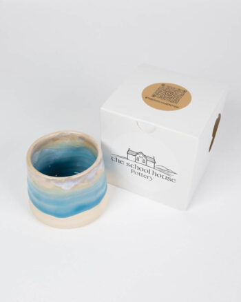 The School House Pottery Ceramic Coffee Mug with Blue Glaze