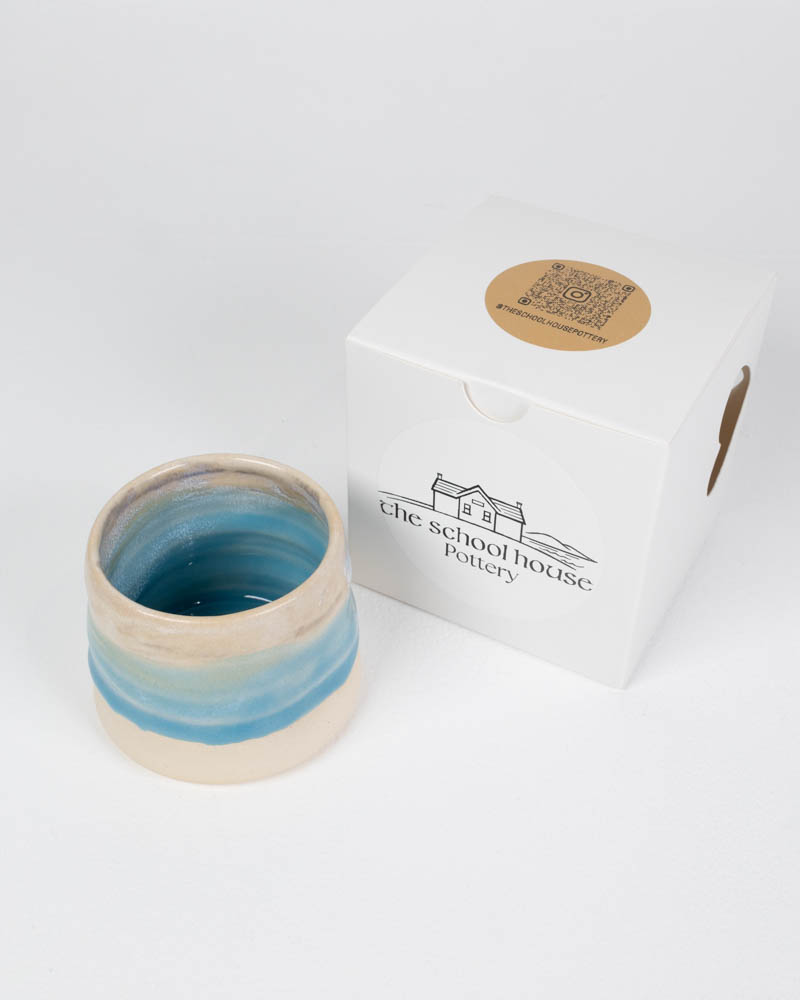 The School House Pottery Ceramic Mug with Blue Glaze