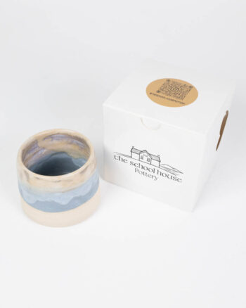 The School House Pottery Ceramic Coffee Mug with Blue Glaze