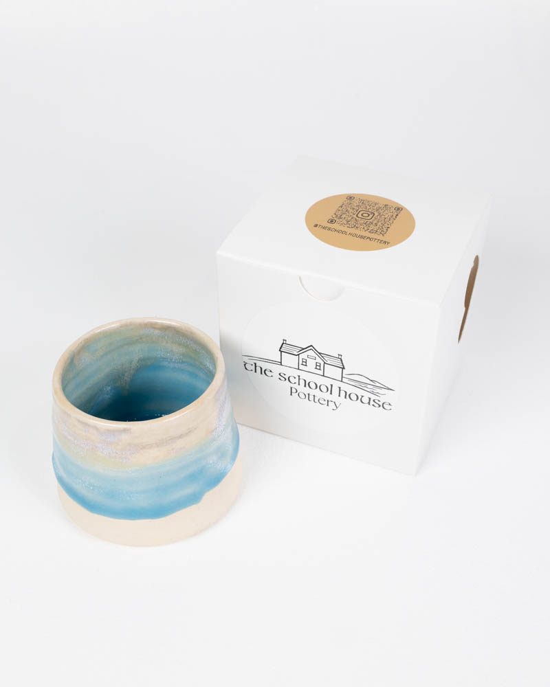 The School House Pottery Ceramic Mug with Blue Glaze