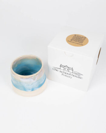 The School House Pottery Ceramic Coffee Mug with Blue Glaze