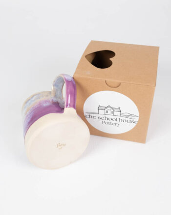 The School House Pottery Small Ceramic Jug with Purple Glaze