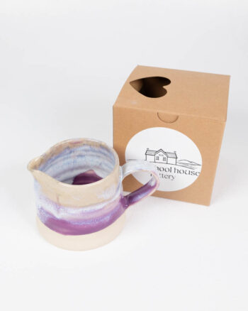 The School House Pottery Small Jug with Purple Glaze