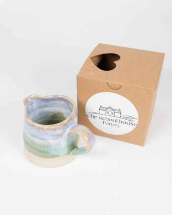 The School House Pottery Ceramic Small Jug with Green Glaze