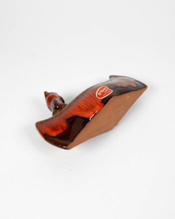 Ceramic Canoe Ornament with Bear Cub