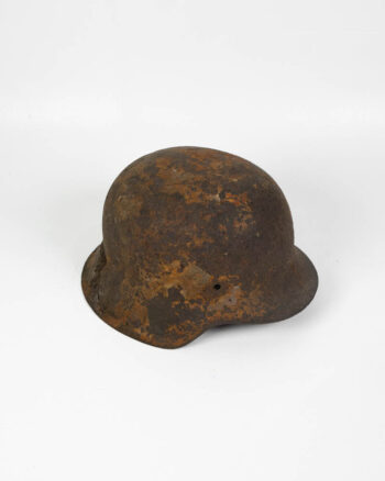 WWII German M35 Steel Combat Helmet with Rust Patina