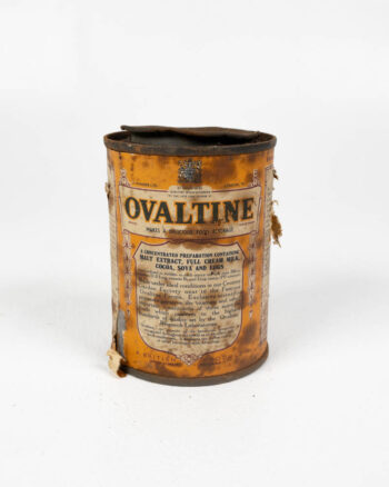 Vintage Ovaltine Tin with Original Paper Label