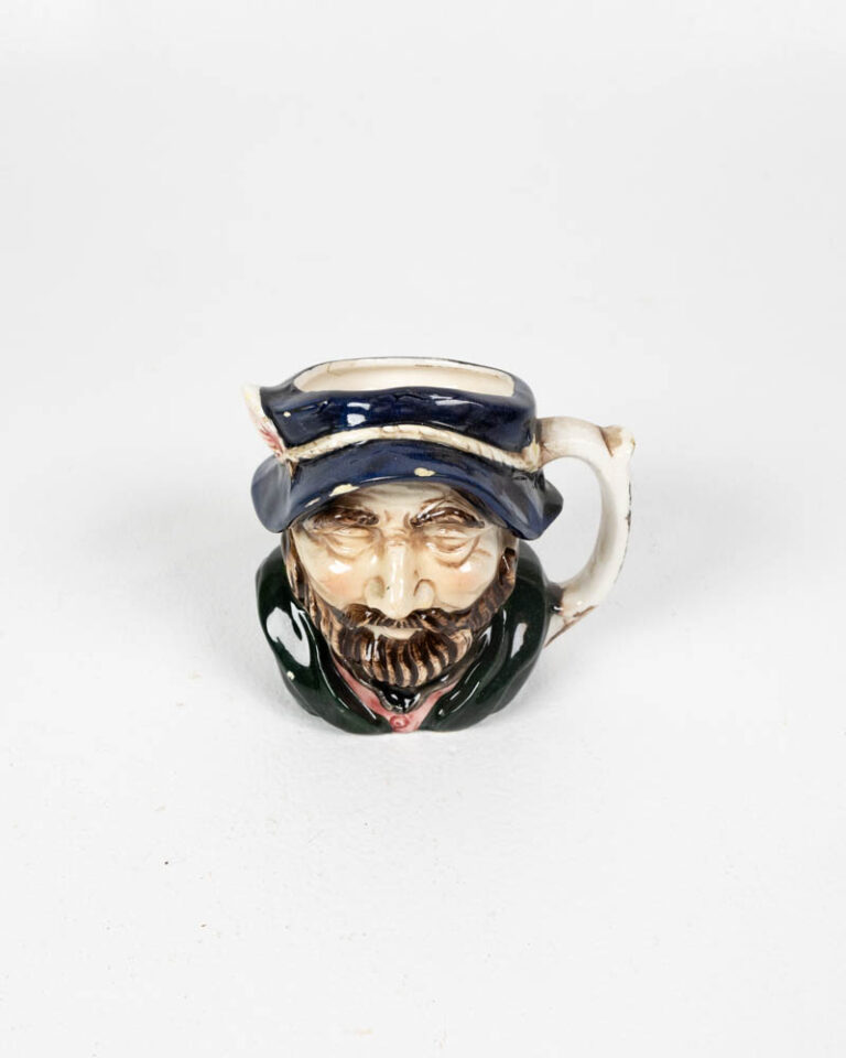 Vintage Ceramic Character Jug with Man in Cap
