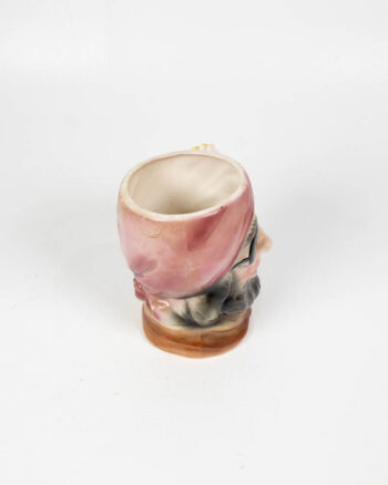 Vintage Ceramic Pirate Mug with Parrot Handle
