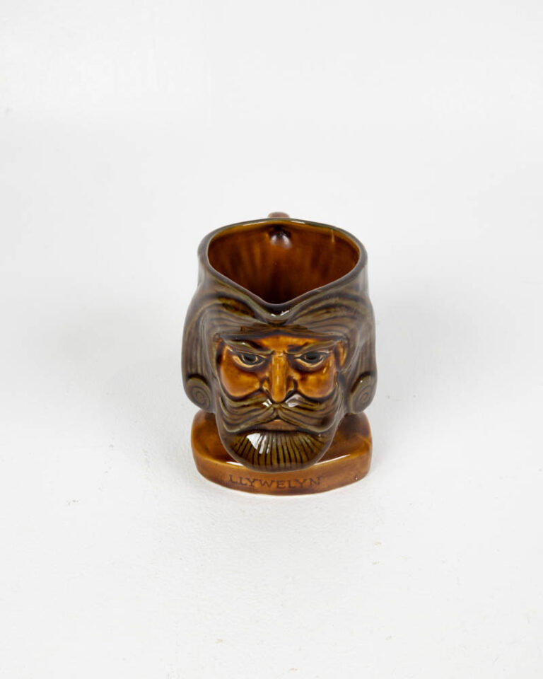 Vintage Llywelyn Ceramic Character Jug with Welshman Design